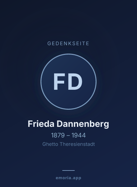 Gedenkportrait von Frieda Dannenberg