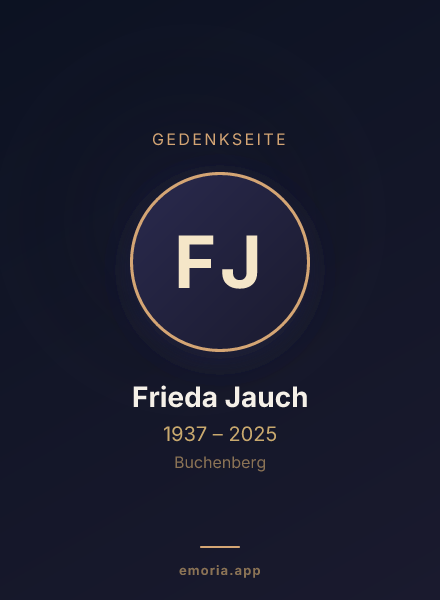 Gedenkportrait von Frieda Jauch