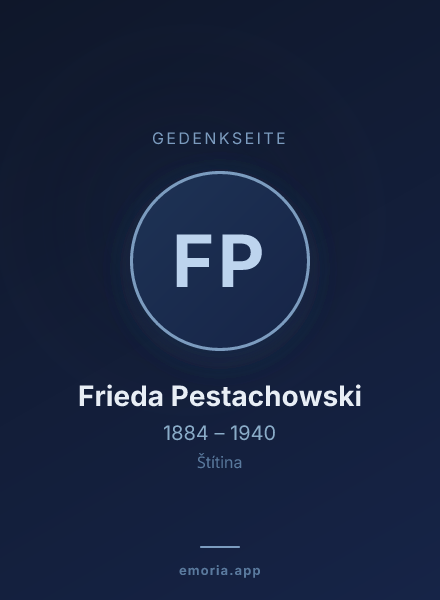 Gedenkportrait von Frieda Pestachowski
