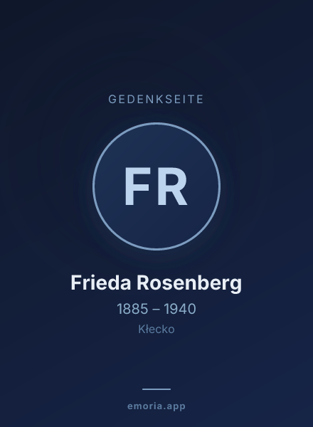 Gedenkportrait von Frieda Rosenberg