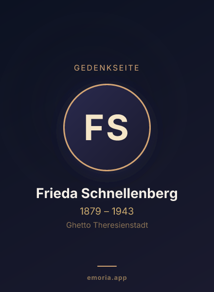 Gedenkportrait von Frieda Schnellenberg