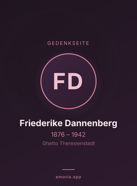 Gedenkportrait von Friederike Dannenberg