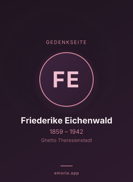 Gedenkportrait von Friederike Eichenwald