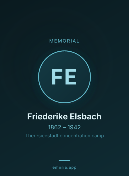 Memorial portrait of Friederike Elsbach