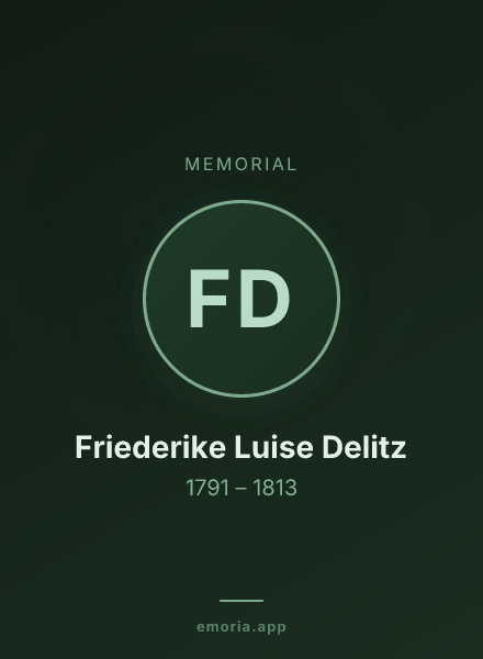 Memorial portrait of Friederike Luise Delitz
