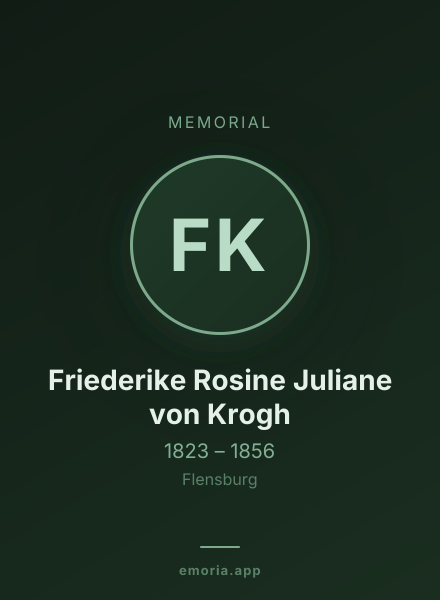 Memorial portrait of Friederike Rosine Juliane von Krogh