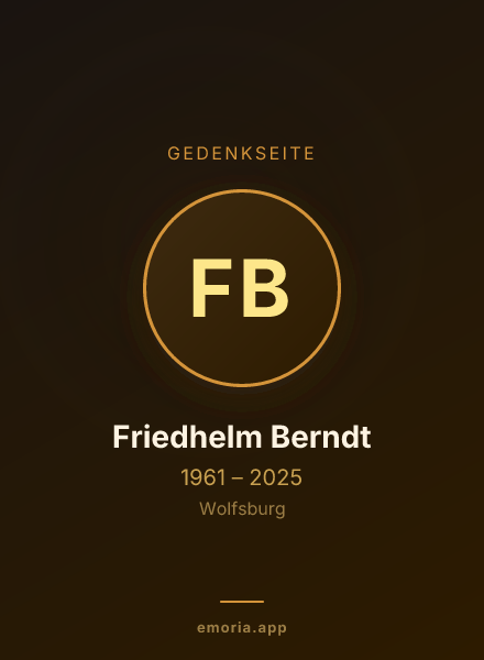 Gedenkportrait von Friedhelm Berndt