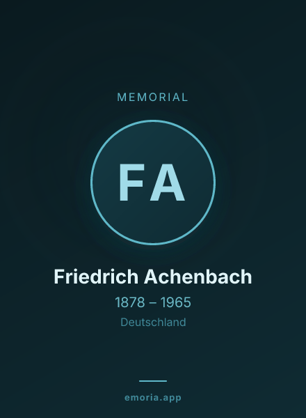 Memorial portrait of Friedrich Achenbach