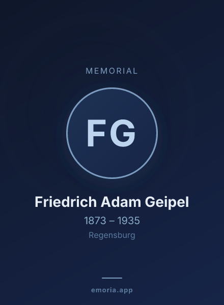 Memorial portrait of Friedrich Adam Geipel