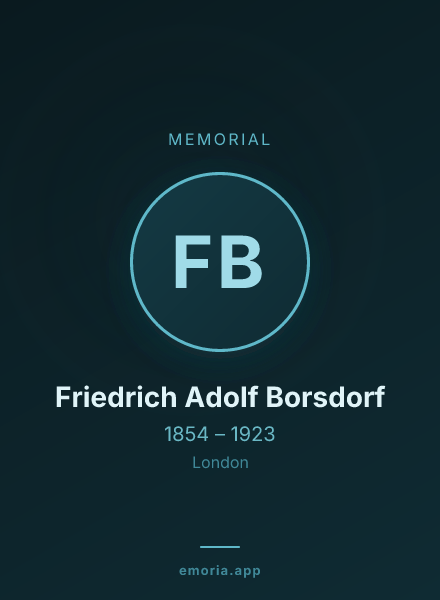 Memorial portrait of Friedrich Adolf Borsdorf