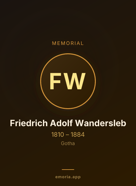 Memorial portrait of Friedrich Adolf Wandersleb