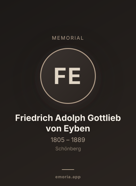 Memorial portrait of Friedrich Adolph Gottlieb von Eyben