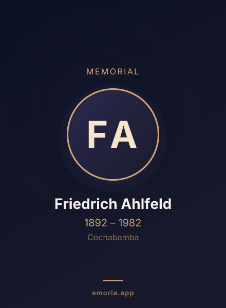Memorial portrait of Friedrich Ahlfeld