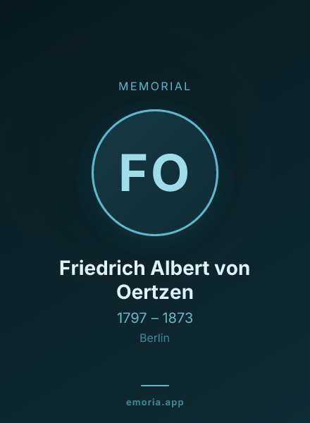 Memorial portrait of Friedrich Albert von Oertzen
