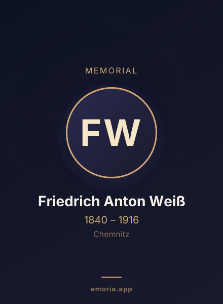 Memorial portrait of Friedrich Anton Weiß