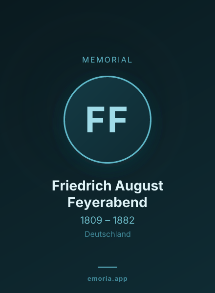 Memorial portrait of Friedrich August Feyerabend