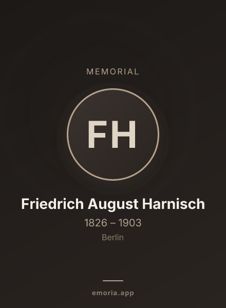 Memorial portrait of Friedrich August Harnisch