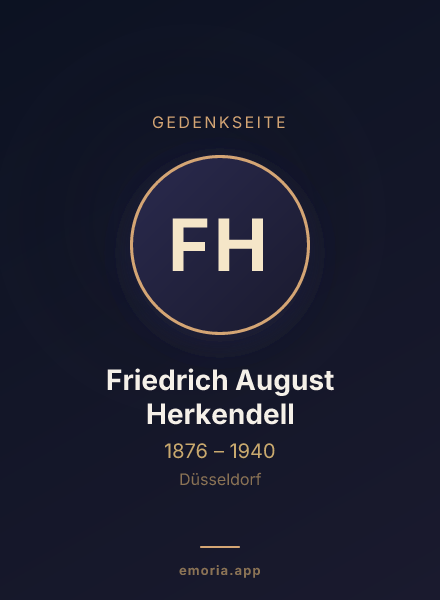Gedenkportrait von Friedrich August Herkendell