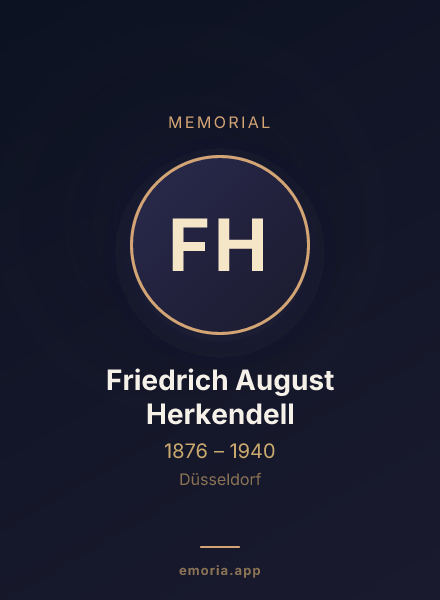 Memorial portrait of Friedrich August Herkendell