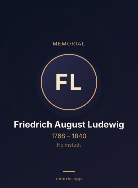 Memorial portrait of Friedrich August Ludewig