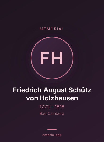 Memorial portrait of Friedrich August Schütz von Holzhausen