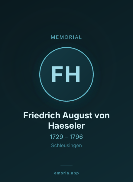 Memorial portrait of Friedrich August von Haeseler