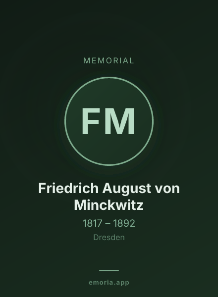 Memorial portrait of Friedrich August von Minckwitz