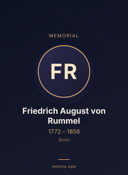Memorial portrait of Friedrich August von Rummel