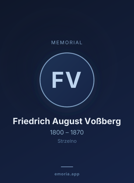 Memorial portrait of Friedrich August Voßberg
