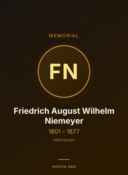 Memorial portrait of Friedrich August Wilhelm Niemeyer