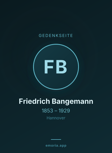 Gedenkportrait von Friedrich Bangemann
