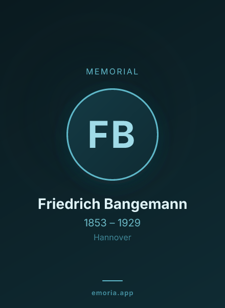 Memorial portrait of Friedrich Bangemann