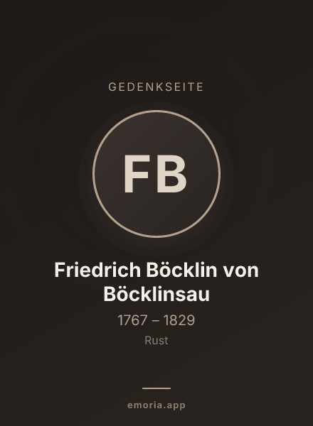 Gedenkportrait von Friedrich Böcklin von Böcklinsau