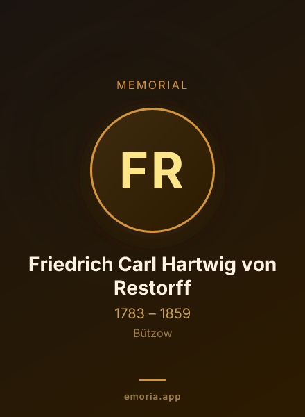Memorial portrait of Friedrich Carl Hartwig von Restorff