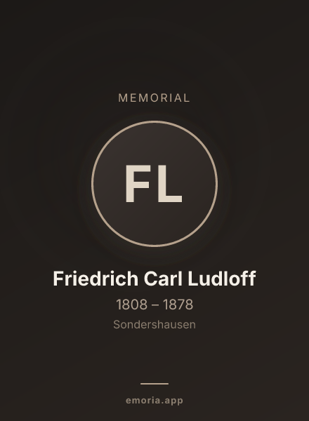 Memorial portrait of Friedrich Carl Ludloff