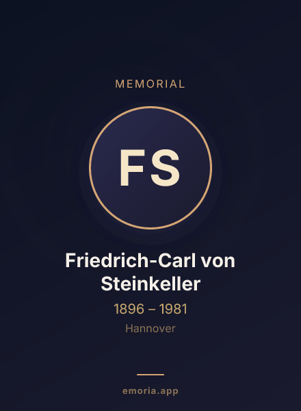 Memorial portrait of Friedrich-Carl von Steinkeller