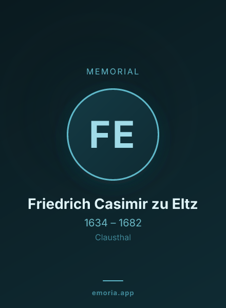 Memorial portrait of Friedrich Casimir zu Eltz