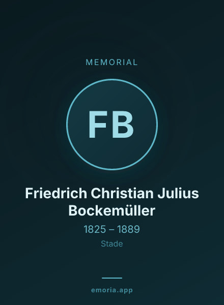 Memorial portrait of Friedrich Christian Julius Bockemüller