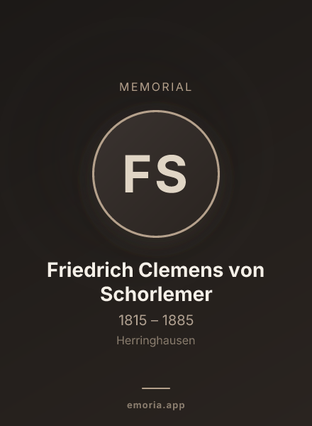 Memorial portrait of Friedrich Clemens von Schorlemer