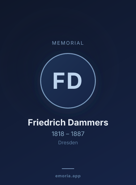 Memorial portrait of Friedrich Dammers