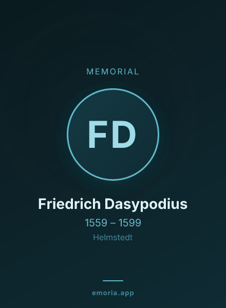 Memorial portrait of Friedrich Dasypodius