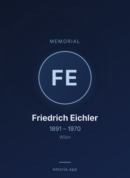 Memorial portrait of Friedrich Eichler