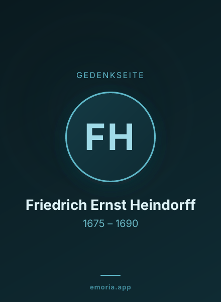 Gedenkportrait von Friedrich Ernst Heindorff