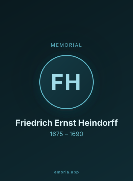 Memorial portrait of Friedrich Ernst Heindorff