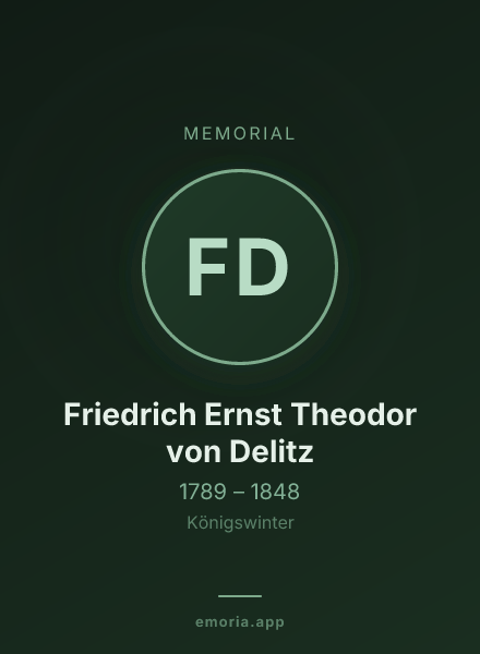 Memorial portrait of Friedrich Ernst Theodor von Delitz