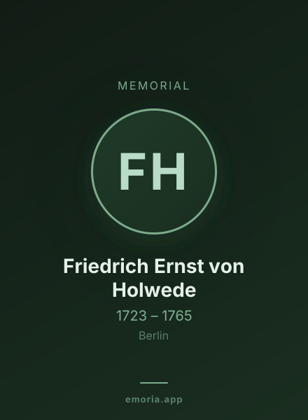 Memorial portrait of Friedrich Ernst von Holwede