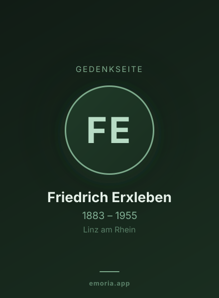 Gedenkportrait von Friedrich Erxleben