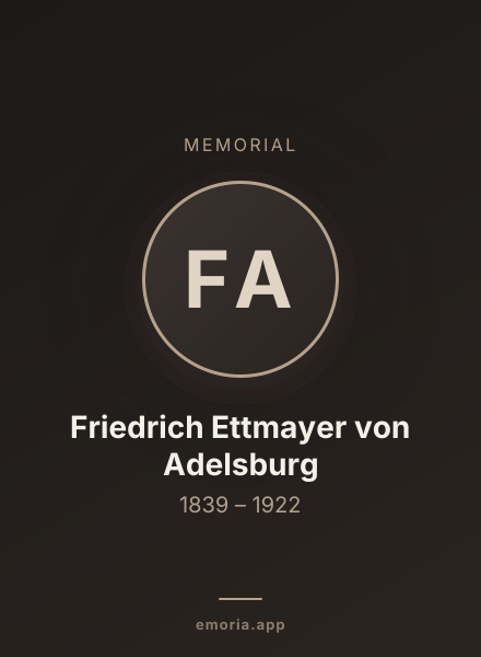 Memorial portrait of Friedrich Ettmayer von Adelsburg