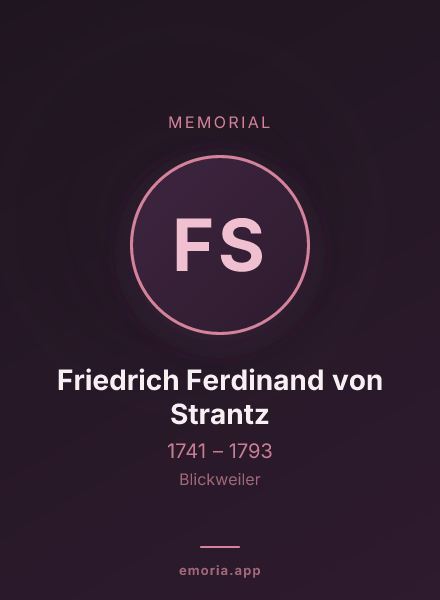 Memorial portrait of Friedrich Ferdinand von Strantz
