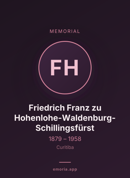 Memorial portrait of Friedrich Franz zu Hohenlohe-Waldenburg-Schillingsfürst